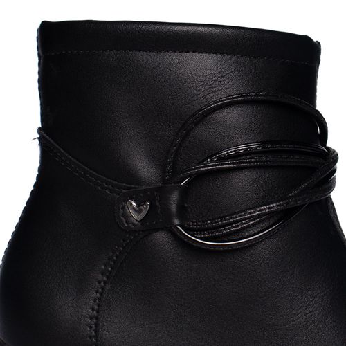 Bota Feminina Mississipi de Cano Curto Preta