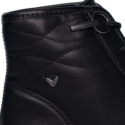 Coturno Feminino Mississipi Tratorado Cano Curto Napa Preto