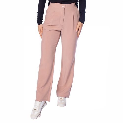 Calça Feminina Facinelli Reta Alfaiataria Rosa Claro