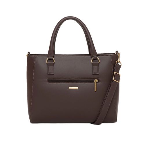 Bolsa Feminina Rafitthy Tote Média com Porta Cartões Marrom