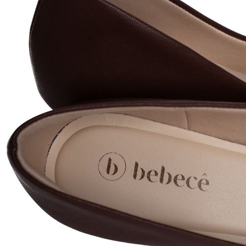 Sapato Feminino Bebecê Scarpin Marrom/Chocolate
