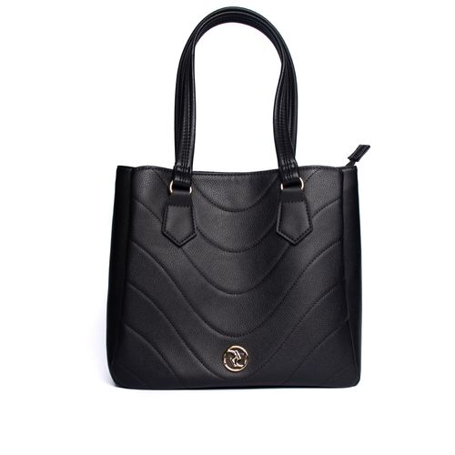 Bolsa Feminina Rafitthy Tiracolo Média Costuras Preto