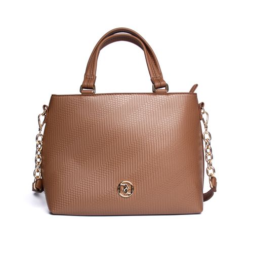 Bolsa Feminina Rafitthy Tiracolo Média Texturizada Café
