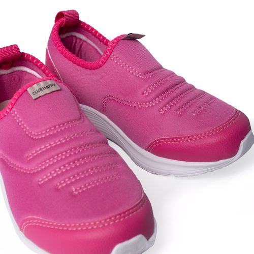 Tênis Infantil Club Happy Calce Fácil Pink