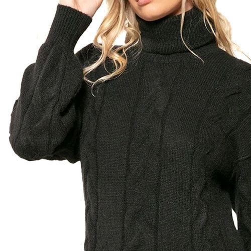 Vestido Feminino Biamar Tricô Gola Removível Preto