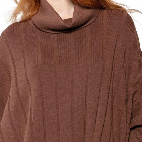 Blusa Feminina Biamar de Algodão com Gola Ampla Café