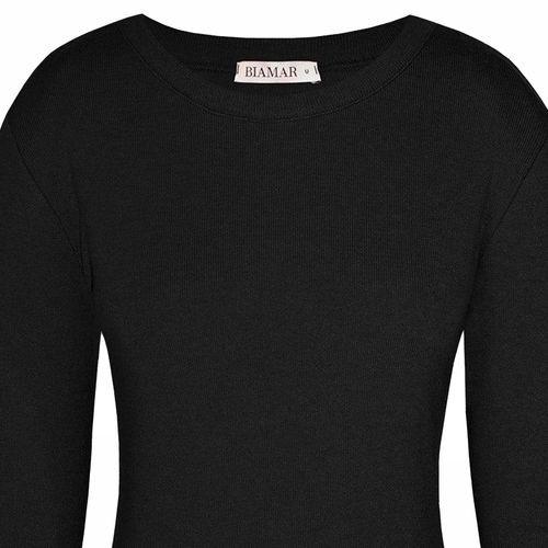 Blusa Feminina Biamar Básica Modal Preto