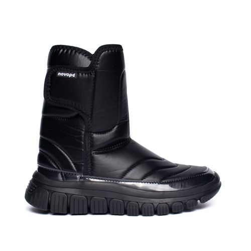 Bota Galocha Infantil Novopé Impermeável Acolchoada Preto