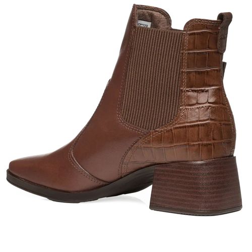 Bota Feminina Pegada Fivela de Couro Marrom
