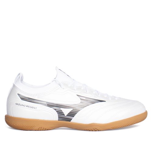 Chuteira Futsal Mizuno Regent IN Branco/Preto