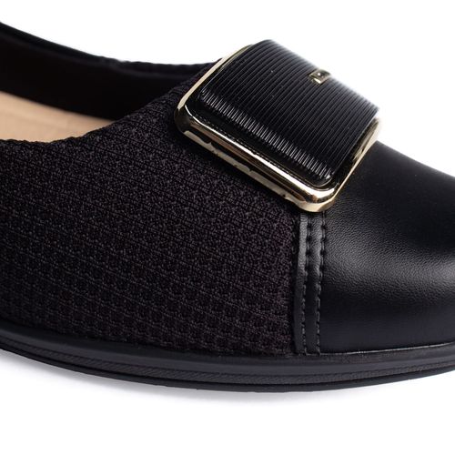 Sapato Feminino Comfortflex Anabela Preto