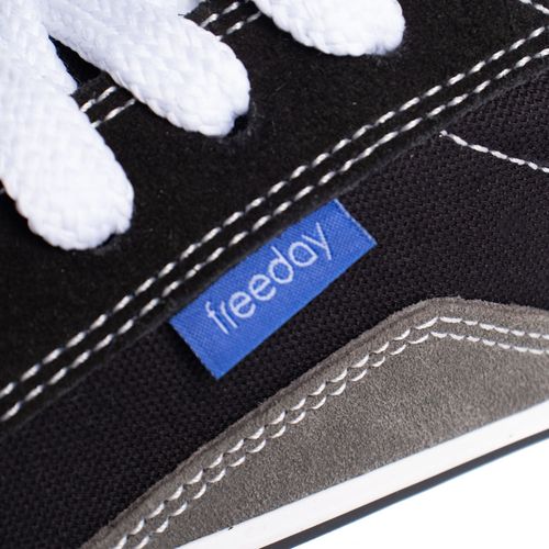 Tênis Masculino Freeday Fractal Camurça Preto/Musgo