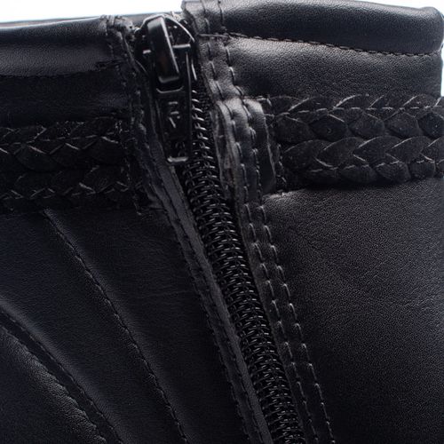 Bota Feminina Mississipi Cano Curto Fivela Preto