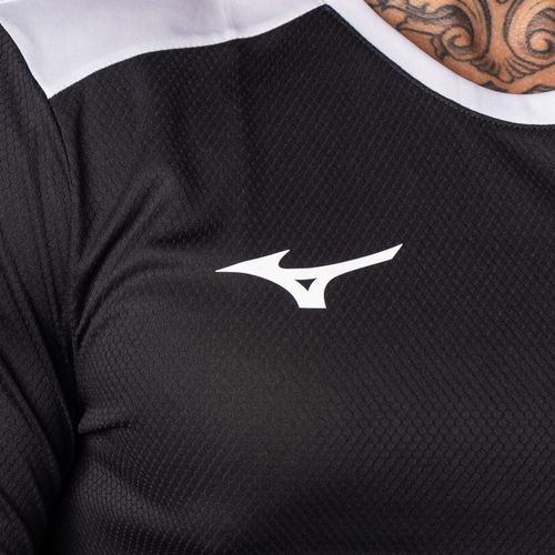 Camiseta Masculina Mizuno Futebol Preto/Branco Masculina Mizuno Futebol Preto/Branco