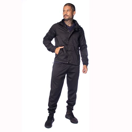 Jaqueta Masculina Dixie Corta Vento Fechamento Duplo Preto