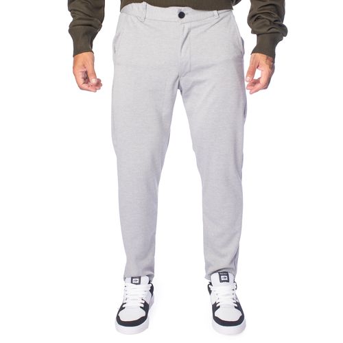 Calça Masculina Dixie Moletinho Slim Cinza Claro