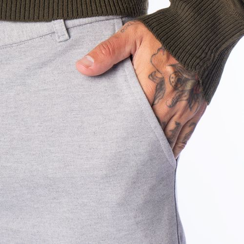 Calça Masculina Dixie Moletinho Slim Cinza Claro