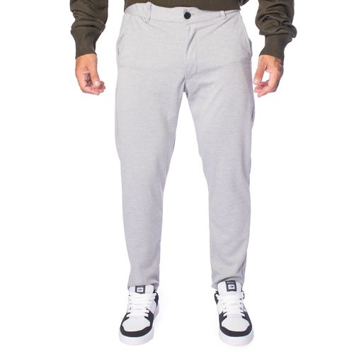 Calça Masculina Dixie Moletinho Slim Cinza Claro