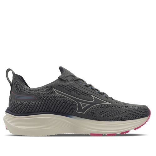 Tênis Feminino Mizuno Cool Ride 3 Cinza Escuro e Pink