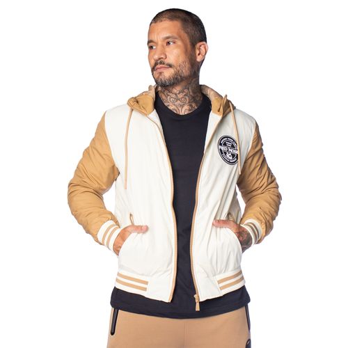 Jaqueta Masculina Red Nose Bomber Capuz Areia/Caqui