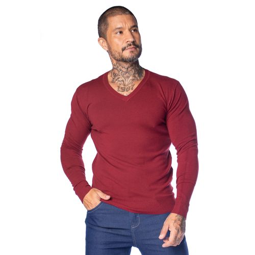 Suéter Masculino Broken Rules Tricot Vermelho