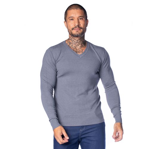 Suéter Masculino Broken Rules Tricot Azul