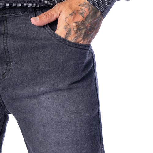 Calça Masculina Preston Ice Reta Lavagem Desbotada Preto