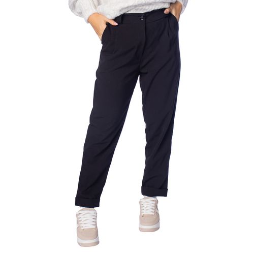 Calça Feminina Biamar Reta Barra Dobrada Preto