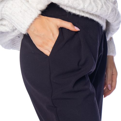 Calça Feminina Biamar Reta Barra Dobrada Preto