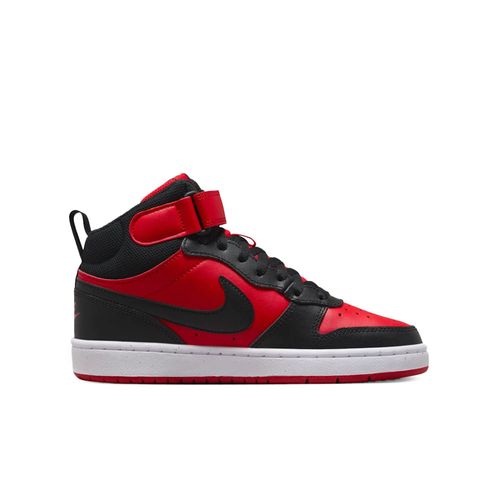 Tênis Nike Infantil Court Borough Mid 2 Vermelho/Preto