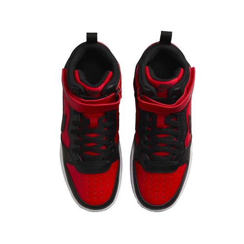 Tênis Nike Infantil Court Borough Mid 2 Vermelho/Preto