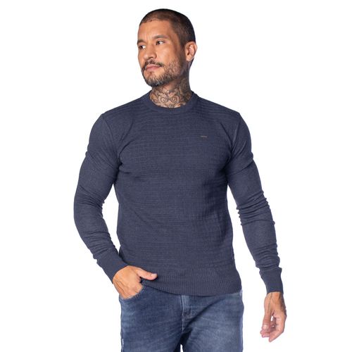 Suéter Masculino Dixie Tricot Texturizado Marinho