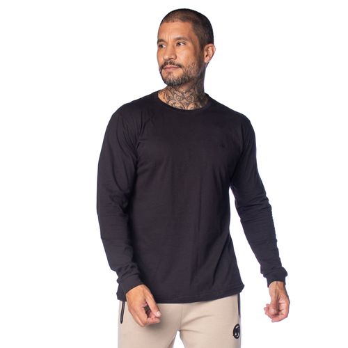 Camisa Masculina Dixie Tecido Macio Ribana Preto