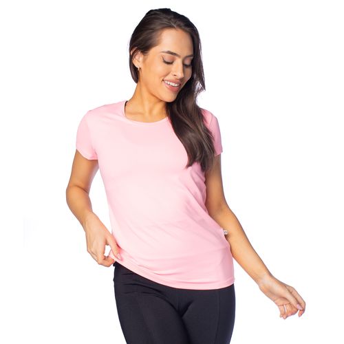 Blusa Feminina Estilo do Corpo Dry Glow Rosa Neon