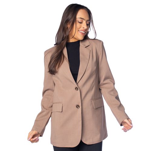 Blazer Feminino Facinelli Estruturado Bege