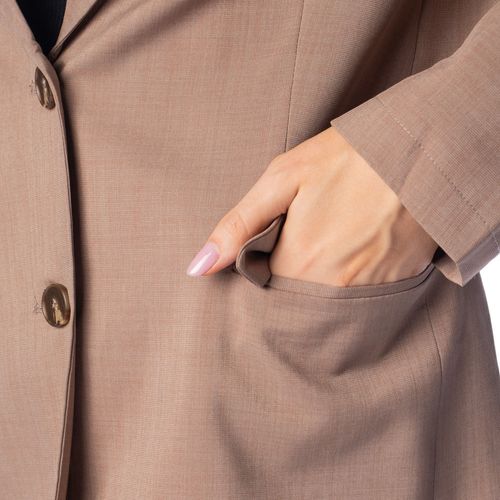 Blazer Feminino Facinelli Estruturado Bege