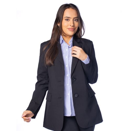 Blazer Feminino Facinelli Estruturado Preto