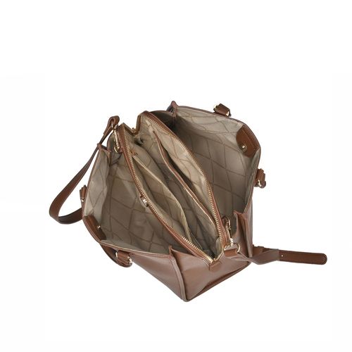 Bolsa Feminina Via Marte Tote Média Floather Marrom