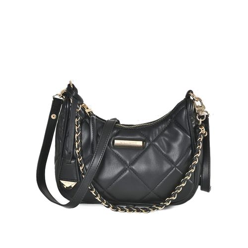 Bolsa Feminina Via Marte Tiracolo Pequena Napa Preto