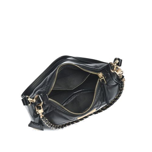 Bolsa Feminina Via Marte Tiracolo Pequena Napa Preto