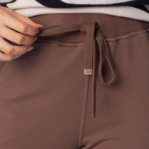 Calça Feminina Biamar Slim Moletom Marrom