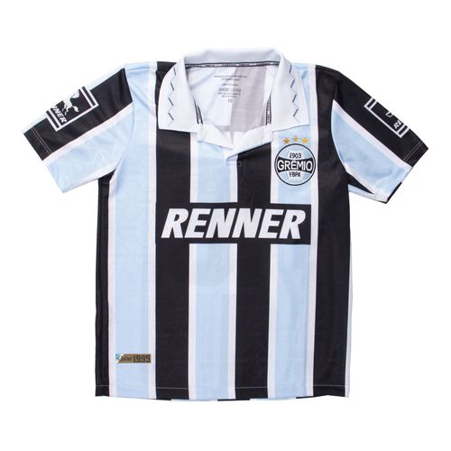 Camiseta Juvenil Betel Grêmio Retrô Libertadores 1995 Azul