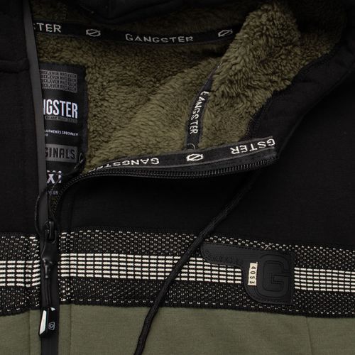 Casaco Masculino Gangster Plus Size Moletom Peluciado Preto