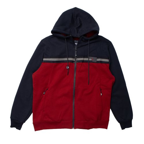 Casaco Masculino Gangster Plus Size Moletom Marinho Vermelho