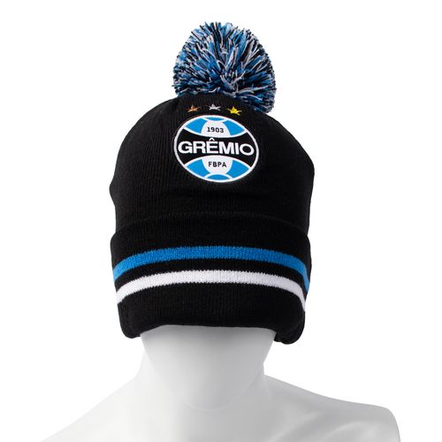 Gorro Masculino Lotus Grêmio Tricot Preto/Azul