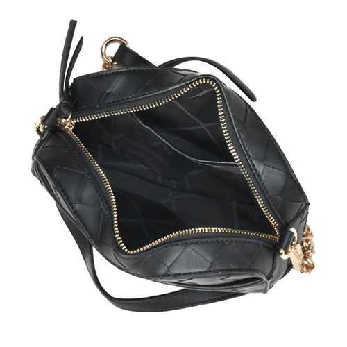 Bolsa Feminina Via Marte Transversal Pequena Napa Preta