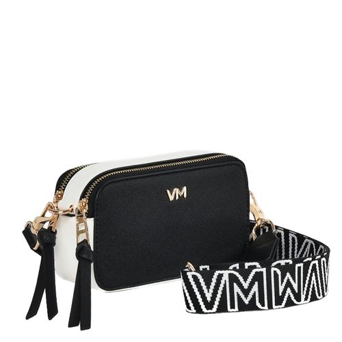 Bolsa Feminina Via Marte Shoulder Pequena Saffiano Preto