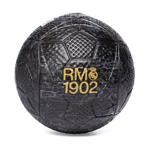 Mini Bola Futebol Campo Dualt Real Madrid Preto/Dourado