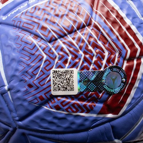 Mini Bola Futebol Campo Dualt PSG Roxo/Vermelho