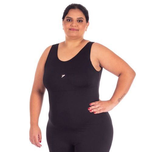 Macaquinho Feminino Poker Plus Size Anatômico Preto